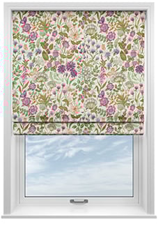 Field Flowers, Copper - Twist&Fit Roman Blind